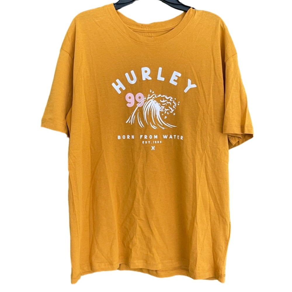 Men's Hurley T-Shirt Size Small New No Tag Mustard